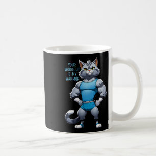 Caneca De Café Gato de desenho animado engraçado - estilo academi
