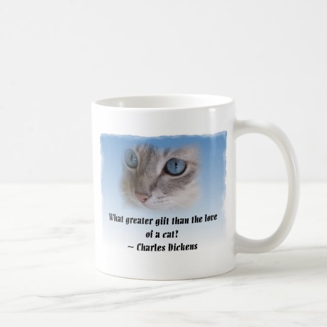 Caneca De Café Gato de Dickens (Direita)