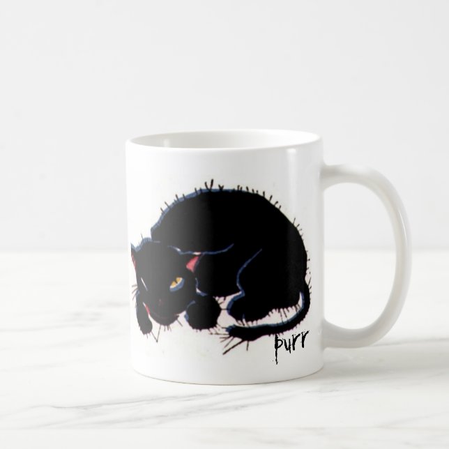 Caneca De Café Gato de escruffy (Direita)