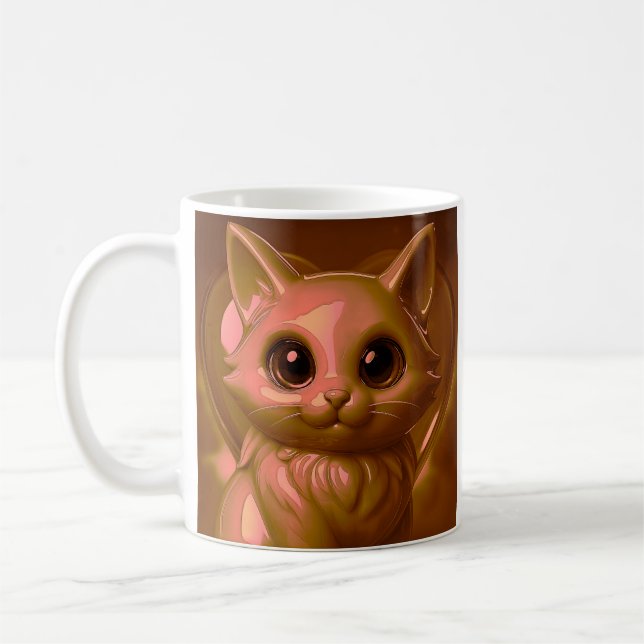 Caneca De Café Gato de Fantasia Bonita (Esquerda)