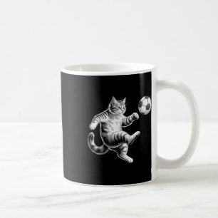 Caneca De Café Gato de Futebol Engraçado Homens Mulheres Crianças