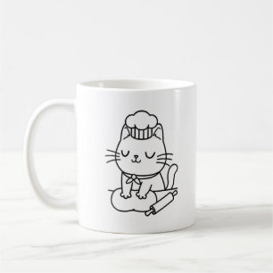 Caneca De Café Gato de Gato Bonito - presente delicioso para os a