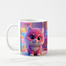 Caneca De Café Gato De Gato Corajoso - Atire O Seu Dia!