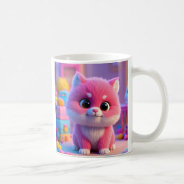 Caneca De Café Gato De Gato Corajoso - Atire O Seu Dia!