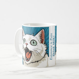 Caneca De Café Gato de Gato de Crise Existencial