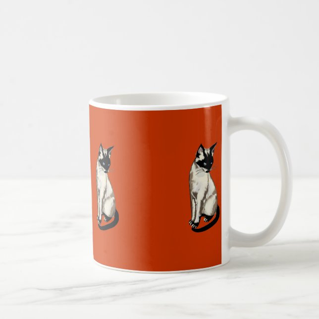Caneca De Café Gato de Gato Siamês Crianças Gift Mug (Direita)