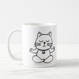 Caneca De Café Gato de ioga