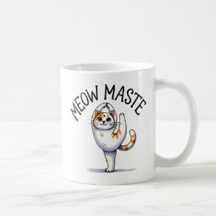 Caneca De Café Gato De Ioga - Mole De Miau