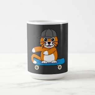 Caneca De Café Gato de Laranja Cachorro em Cartoon