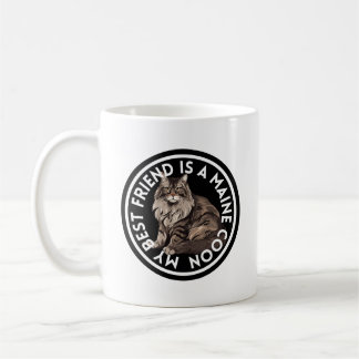 Caneca De Café Gato de Maine Coon Melhor Amigo