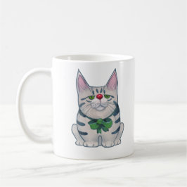 Caneca De Café Gato de Natal