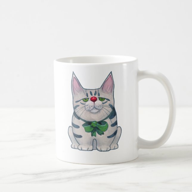 Caneca De Café Gato de Natal (Direita)