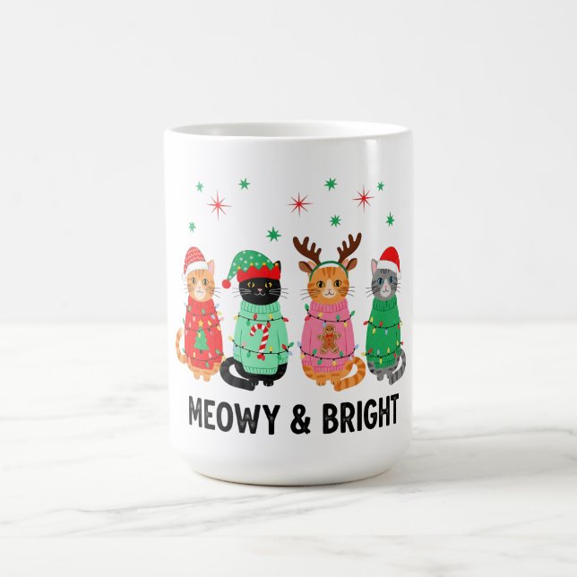 Caneca De Café Gato de Natal (Centro)