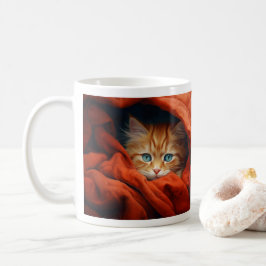 Caneca De Café Gato de Natal