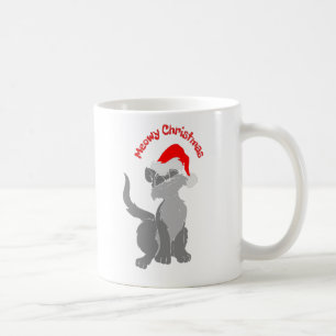 Caneca De Café Gato de Natal Feliz e Feliz