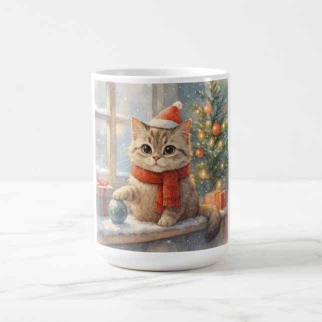 Caneca De Café Gato de Natal Fofo e Caprichoso (Centro)