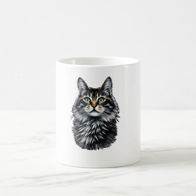 Caneca De Café Gato de Olho Verde  (Centro)