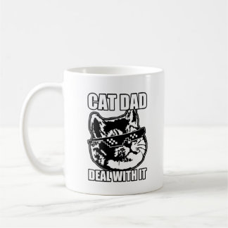 Caneca De Café Gato de Pai de Gato com Gato de Respiração Pesada