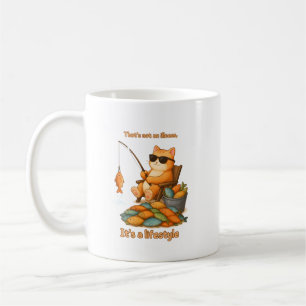Caneca De Café Gato de Pesca Engraçado – Isso Não é uma Doença, É