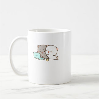 Caneca De Café Gato de Pêssego de Mochi Cugado