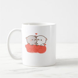 Caneca De Café Gato de Pêssego de Mochi Cugado