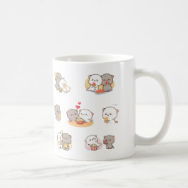 Caneca De Café gato de pêssego mochi