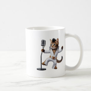 Caneca De Café Gato De pop, Ícone De Rock Music E Pop Cul