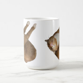 Caneca De Café Gato de Sol de Cabeça para Baixo