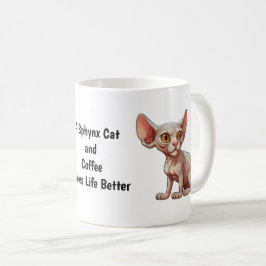 Caneca De Café Gato de Sphynx