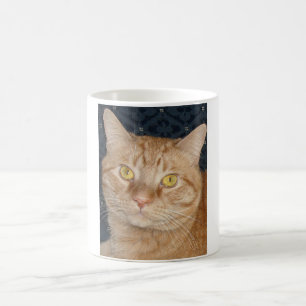 Caneca De Café Gato de Tabby Laranja