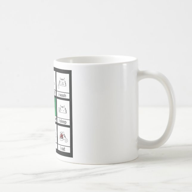 Caneca De Café Gato de tigre (Direita)