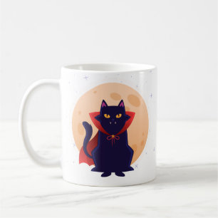 Caneca De Café Gato de Vampiro Bonito