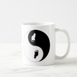 Caneca De Café Gato de Yin Yang