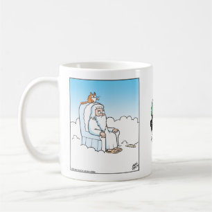 Caneca De Café Gato derruba o Halo de Deus