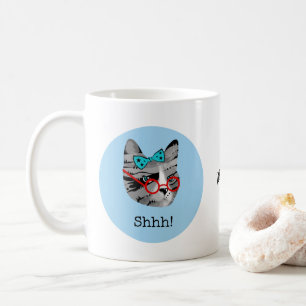 Caneca De Café Gato do bibliotecário