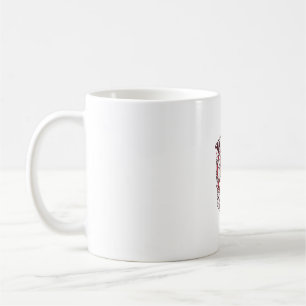 Caneca De Café Gato do Dia dos Namorados Design Engraçado Amante