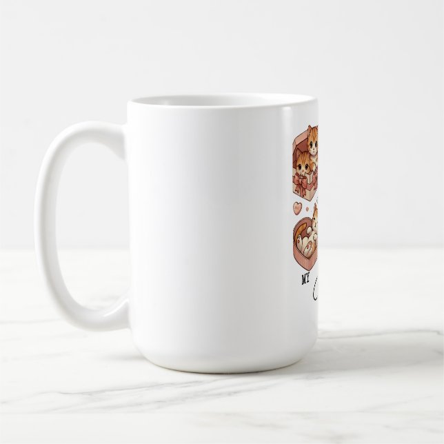 Caneca De Café gato-do-gato Café Mug (Esquerda)
