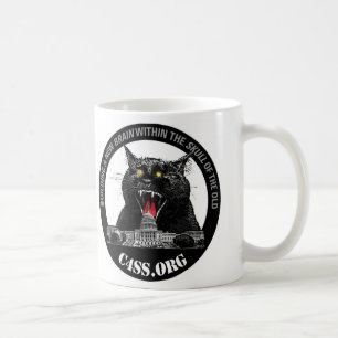Caneca De Café Gato do laser da dominação de C4SS
