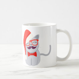Caneca De Café Gato do papai noel