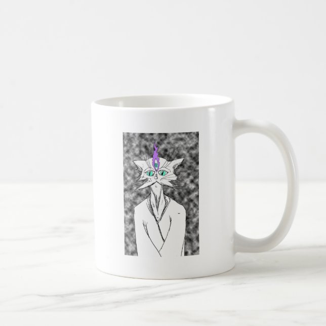Caneca De Café Gato do zen de Alan Watts (Direita)