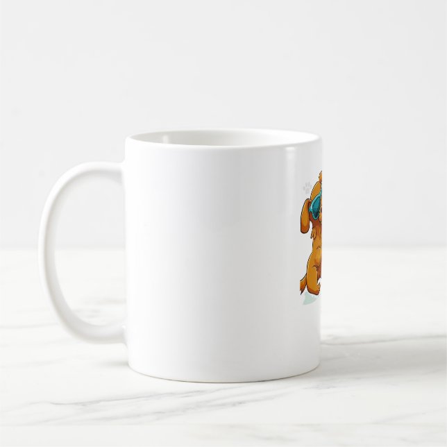 Caneca De Café Gato e cão lindos 1 (Esquerda)