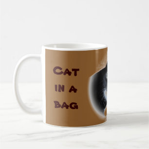Caneca De Café Gato em um saco