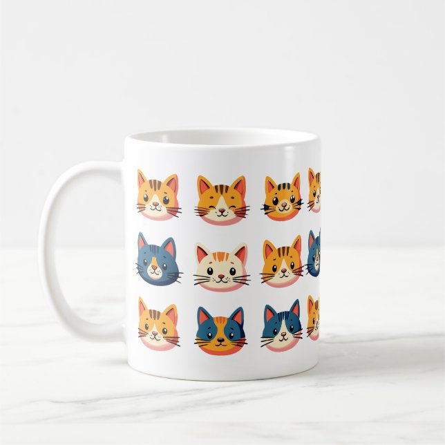 Caneca De Café gato encara raça diferente (Esquerda)