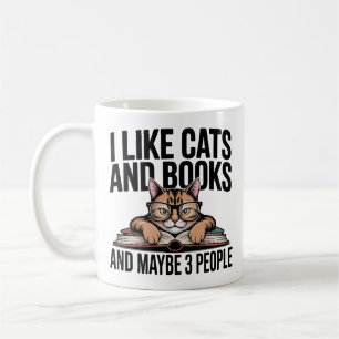 Caneca De Café Gato Engraçado Antissocial Gato Introvertido Amant