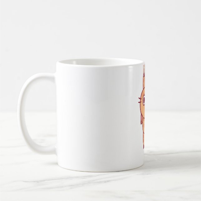 Caneca De Café Gato Engraçado De Tabby Usando Garras Para Seguir (Esquerda)