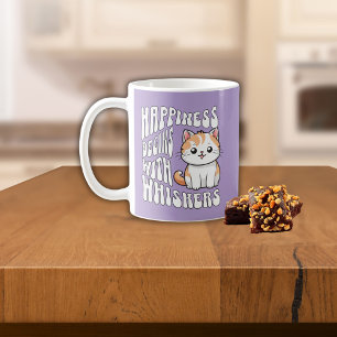 Caneca De Café Gato engraçado dizendo lavanda fofa