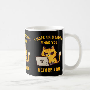Caneca De Café Gato Engraçado Espero Que Este E-mail Encontre Voc