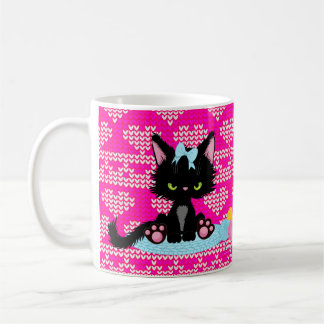 Caneca De Café Gato Engraçado Para Caçadores Chaóticos