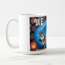 Caneca De Café Gato Engraçado Personalizado, Mulheres Sem Criança