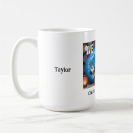 Caneca De Café Gato Engraçado Personalizado, Mulheres Sem Criança